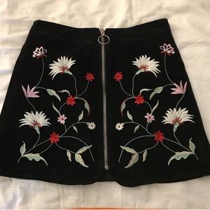 Zara Suede Mini Skirt